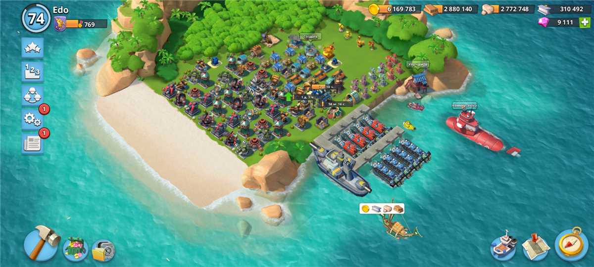 продажа аккаунта к игре Boom Beach